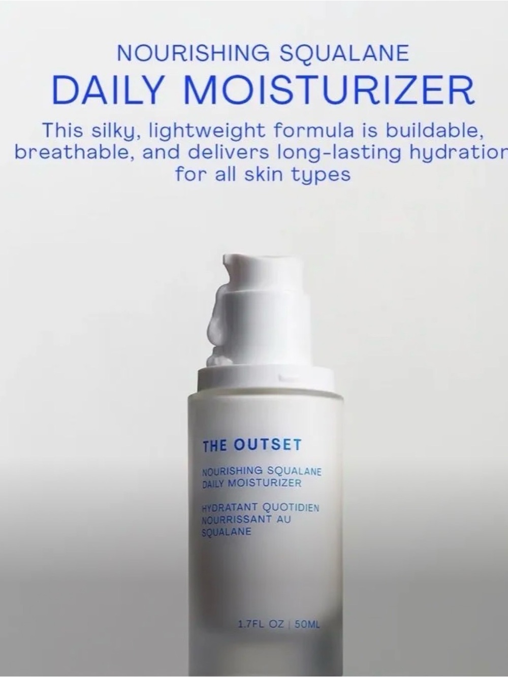 The Outset Nourishing Squalane Daily Moisturizer — 50 ml